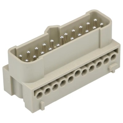 HARTING Heavy Duty Power Connector Insert Han-Eco Series Male 16A 500-600V 20 Contacts 19410202601