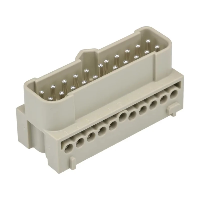 HARTING Heavy Duty Power Connector Insert Han-Eco Series Male 16A 500-600V 20 Contacts 19410202601