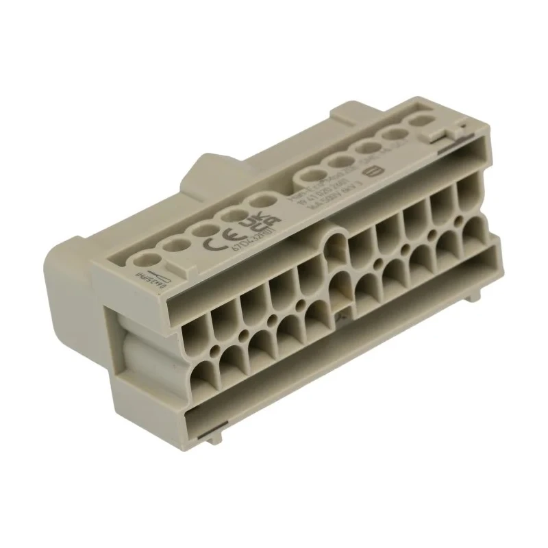 HARTING Heavy Duty Power Connector Insert Han-Eco Series Male 16A 500-600V 20 Contacts 19410202601