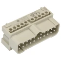HARTING Heavy Duty Power Connector Insert Han-Eco Series Male 16A 500-600V 20 Contacts 19410202601
