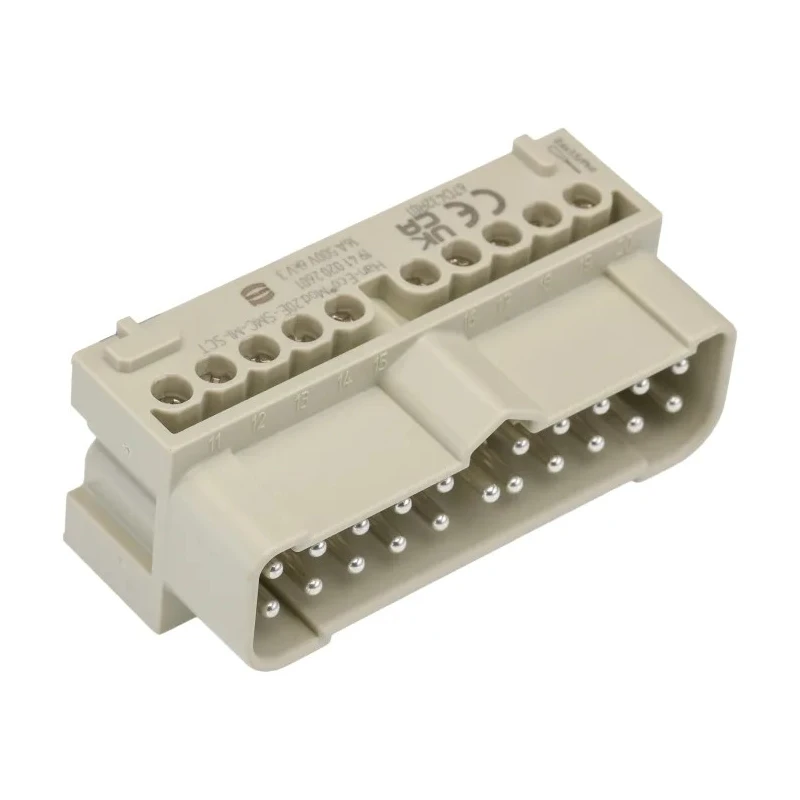 HARTING Heavy Duty Power Connector Insert Han-Eco Series Male 16A 500-600V 20 Contacts 19410202601