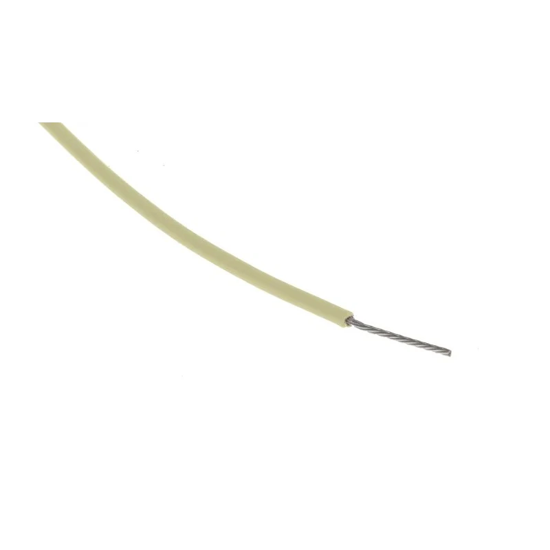 RS PRO Yellow 0.12 mm² 26 AWG Hook Up Wire, 7/0.15 mm Core Strands, 100 m Length, 300 V, Polytetrafluoroethylene 841-7204