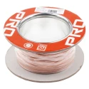 RS PRO Orange 0.22 mm² 24 AWG Hook Up Wire, 7x0.2 mm Core Strands, 100 m Length, 300V, PTFE Jacket 841-7245