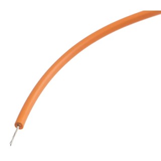 RS PRO Orange 0.6 mm² Hook Up Wire, 20 AWG, 19 x 0.2 mm Core Strands, 100 m Length, Silver Plated Copper Conductor 841-7327