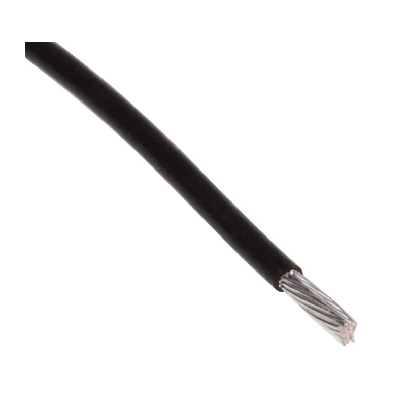 RS PRO Black 0.34 mm² Hook Up Wire 22 AWG 19/0.15 mm Silver Plated Copper Conductor 100 m PTFE Jacket 300V 200°C 841-7263