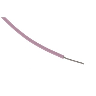 RS PRO Pink 0.34 mm² 22 AWG Hook Up Wire, 19/0.15 mm Core Strands, 25 m Length, Silver Plated Copper Conductor 841-7392