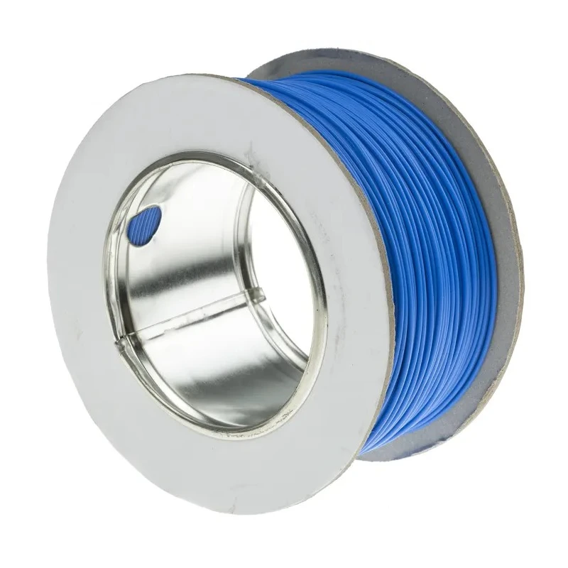 RS PRO Blue 0.6 mm² Hook Up Wire 20 AWG 19/0.2 mm Silver Plated Copper Conductor PTFE Insulation 100m 600V 200°C 841-7453
