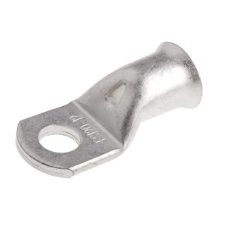 RS PRO Uninsulated Heavy Duty Crimp Ring Terminal, 12 mm Stud Size, 4 AWG to 0000 AWG Wire Size, Natural 841-7664