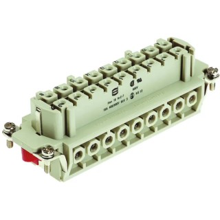 HARTING Heavy Duty Power Connector Insert 16A, Han Hv E Series Female 16 Contacts 09340162701