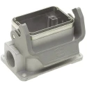 HARTING 1962 Range Heavy Duty Power Connector Housing, Surface Mount, 1 Lever, Die Cast Aluminium Body, IP65 19628061290