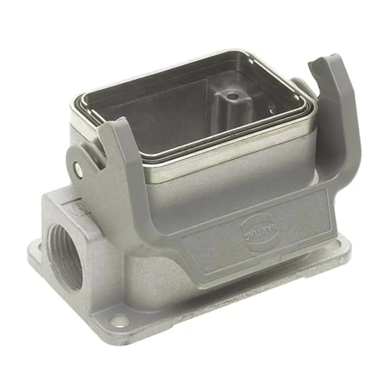 HARTING 1962 Range Heavy Duty Power Connector Housing, Surface Mount, 1 Lever, Die Cast Aluminium Body, IP65 19628061290