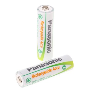 Panasonic Infinium Nickel Metal Hydride Rechargeable AA Battery 1.2 V 1.9 Ah Pack of 2 HHR-3MVE/2BC