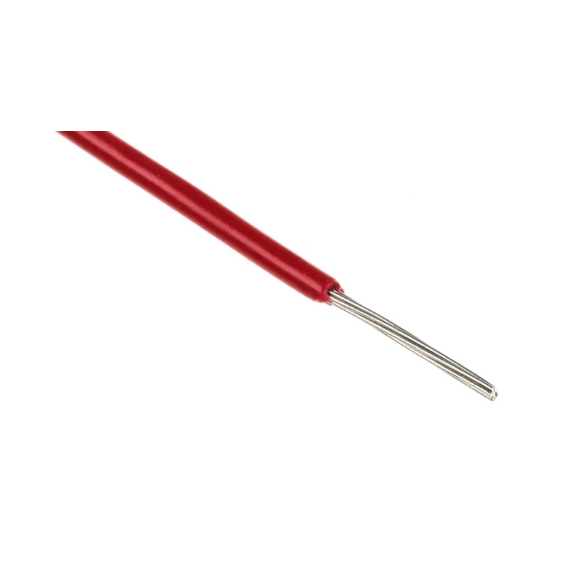 Alpha Wire Hookup Wire PVC Series Red 0.35 mm², 22 AWG, 7/0.25 mm Core Strands, 305 m Length, Tinned Copper 3051 RD001