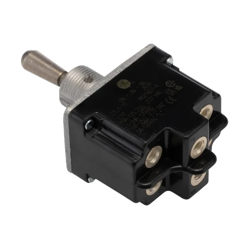 Honeywell Technologies Toggle Switch Panel Mount DPDT On-On-On Screw Terminal 15A 277V AC 2TL1-10