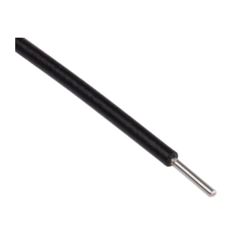 Alpha Wire Hookup Wire PVC Series Black 0.52 mm² Copper Conductor 20 AWG 1/0.81 mm Core Strands 30 m Length 3053/1 BK005
