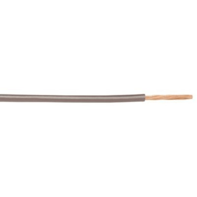 Alpha Wire Hook Up Wire PVC Series Grey 0.52 mm² 20 AWG Copper Conductor 30m Length 300V 105°C 3053/1 SL005
