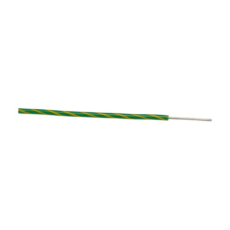 Alpha Wire Hook Up Wire PVC Series Green, Yellow 0.75mm² 18 AWG 16x0.25mm Core Strands 30m 600V 105°C 3075 GY005