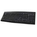 Ceratech Wired PS2 and USB Standard Keyboard QWERTY (Cyrillic) Black KYBAC260UP-BKCY