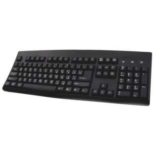 Ceratech Wired PS2 and USB Standard Keyboard QWERTY (Cyrillic) Black KYBAC260UP-BKCY