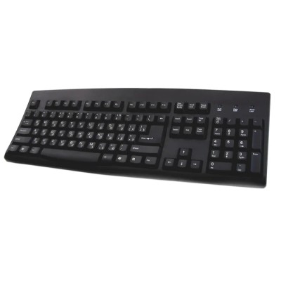 Ceratech Wired PS2 and USB Standard Keyboard QWERTY (Cyrillic) Black KYBAC260UP-BKCY