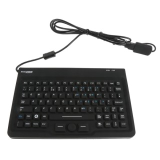 Ceratech Wired USB Standard Keyboard QWERTY UK Black KYBNA-SIL-MINCBK