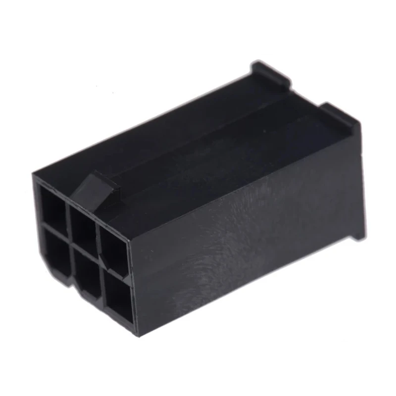 Molex Mini-Fit Jr Male Connector Housing 4.2 mm Pitch 6 Way 2 Row Straight 46999-0277