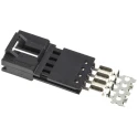 TE Connectivity 4-Way IDC Connector Male for Cable, 1 Row 5-103948-3
