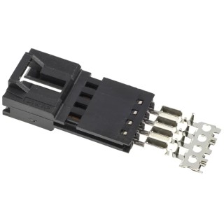TE Connectivity 4-Way IDC Connector Male for Cable, 1 Row 5-103948-3