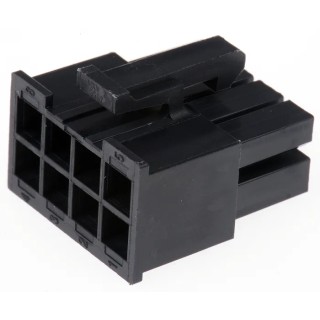 Molex Mini-Fit Jr Female Connector Housing 8 Way 2 Row 4.2 mm Pitch Nylon 18 mm Length 39-03-9082