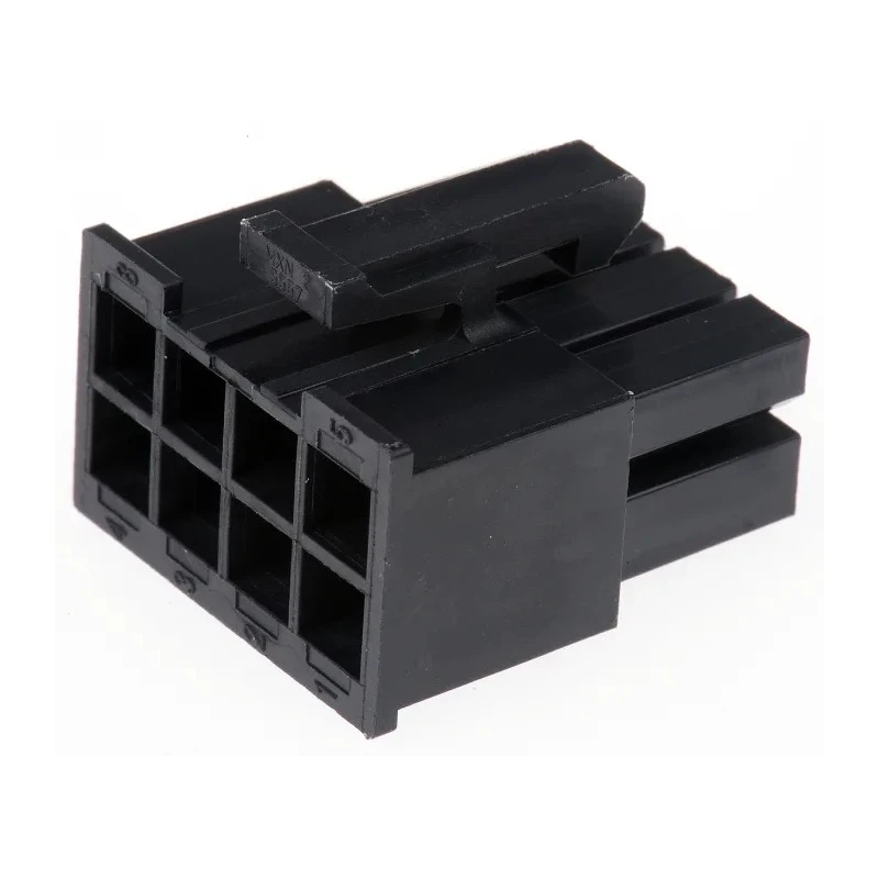 Molex Mini-Fit Jr Female Connector Housing 8 Way 2 Row 4.2 mm Pitch Nylon 18 mm Length 39-03-9082