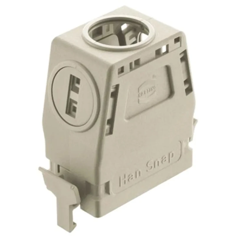 HARTING Heavy Duty Power Connector Housing 10B Bulkhead Mount Metal Thermoplastic Series 0933 09330100401