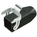 HARTING 1937 Range Heavy Duty Power Connector Hood Size 3A, 1 Lever, Die Cast Zinc Body, IP65/IP67 Protection 19370031750