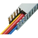 HellermannTyton Cable Trunking Wide Slot Grey Polyvinyl Chloride W15mm x D40mm x L2m HTWD-PW W15mm