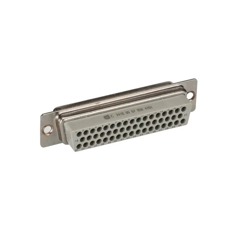 HARTING D-Sub Standard 50 Way Straight Cable D-Sub Connector Female 09670504701