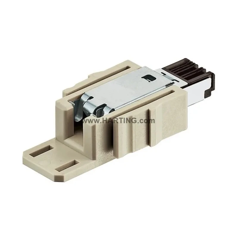 Harting Han® Modular Series RJ45 Connector Male, Surface Mount, Cat5 Shielded Straight 1 Port 4 Way 09454001100