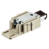 Harting Han® Modular Series RJ45 Connector Male, Surface Mount, Cat5 Shielded Straight 1 Port 4 Way 09454001100