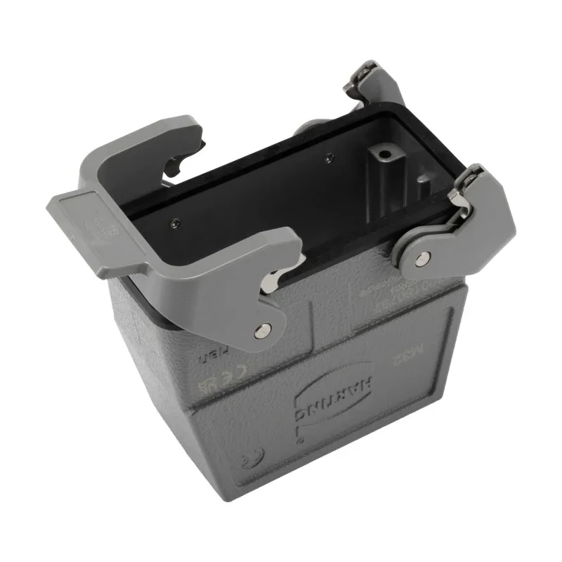 HARTING Han B Range Heavy Duty Power Connector Hood 2 Lever Mount Type Cable Die Cast Aluminium Body IP65 Thread 19300160737