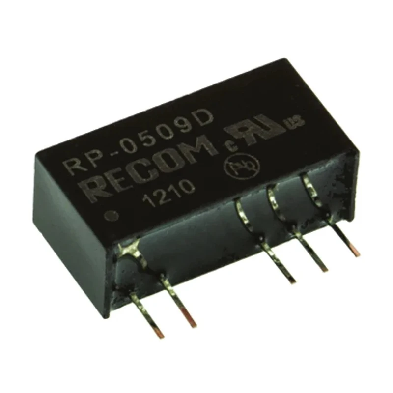 Recom DC/DC Converter, 9V 56mA Output, 5V Input, 1W Power, Through Hole SIP-7 Package RP-0509D