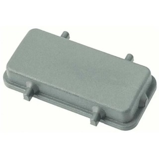 HARTING Protective Cover Han Series 10B Size, Grey Thermoplastic, 4 Contacts, 250V, 2 Levers, For Use With 3 09300105407