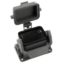 HARTING Heavy Duty Power Connector Housing Die Cast Aluminium Body Surface Mount IP65 Han B Series 19300061255