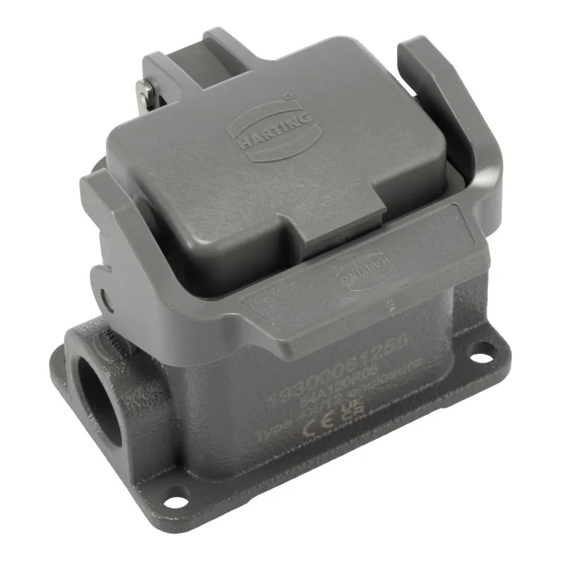 HARTING Heavy Duty Power Connector Housing Die Cast Aluminium Body Surface Mount IP65 Han B Series 19300061255