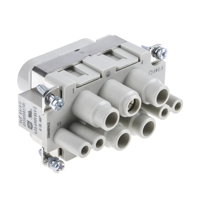 HARTING Heavy Duty Power Connector Insert, Female, 63A, 690V, Han-Com Series, 4 Contacts, Cable Mount 09380082701
