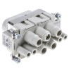 HARTING Heavy Duty Power Connector Insert, Female, 63A, 690V, Han-Com Series, 4 Contacts, Cable Mount 09380082701