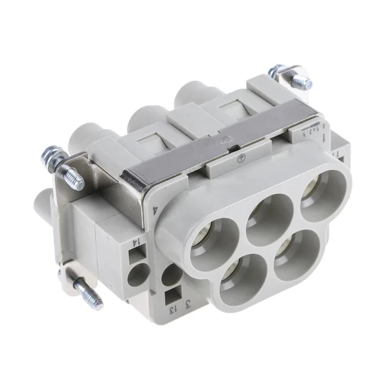 HARTING Heavy Duty Power Connector Insert, Female, 63A, 690V, Han-Com Series, 4 Contacts, Cable Mount 09380082701