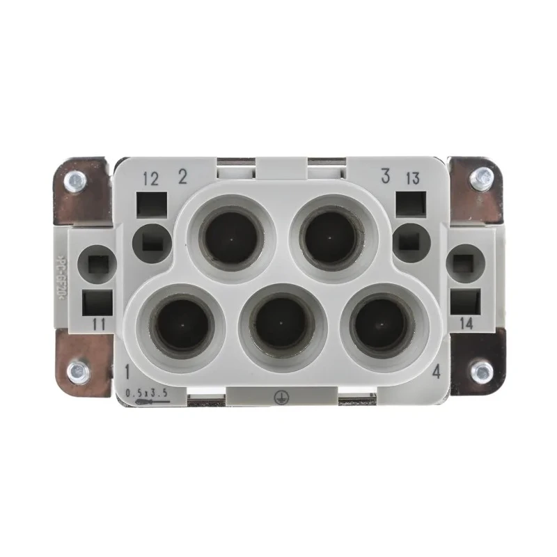 HARTING Heavy Duty Power Connector Insert, Female, 63A, 690V, Han-Com Series, 4 Contacts, Cable Mount 09380082701