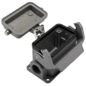 HARTING Han B Range Heavy Duty Power Connector Housing 1 Lever Surface Mount Die Cast Aluminium IP65 Series 10B 19300102295
