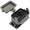 HARTING Han B Range Heavy Duty Power Connector Housing 1 Lever Surface Mount Die Cast Aluminium IP65 Series 10B 19300102295