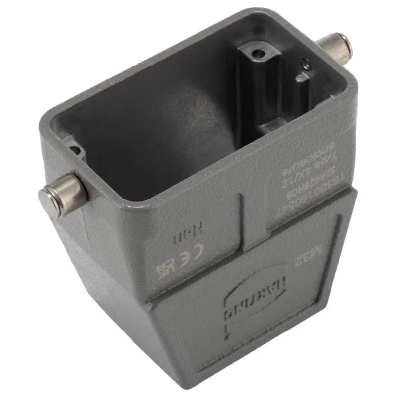 HARTING Han B Range Heavy Duty Power Connector Hood Die Cast Aluminium Body Single Lever Locking M32 Thread Size 19300100547