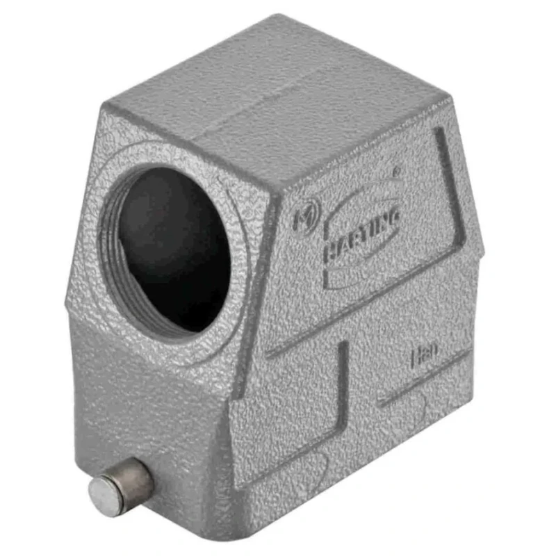 HARTING Han B Range Heavy Duty Power Connector Hood Die Cast Aluminium Body Single Lever Locking M32 Thread Size 19300100547