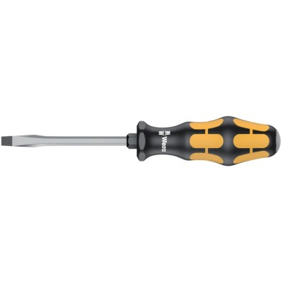 Wera Standard Screwdriver with 100 mm Blade and 185 mm Overall Length, Insulated Kraftform Handle 05018264001